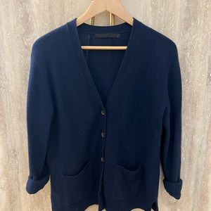 Jenni Kayne Cody cotton navy cardigan